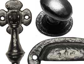 Black Antique Cabinet & Drawer Handles