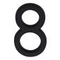 Heritage C1564 Matt Black 76mm (3in) Numeral 8